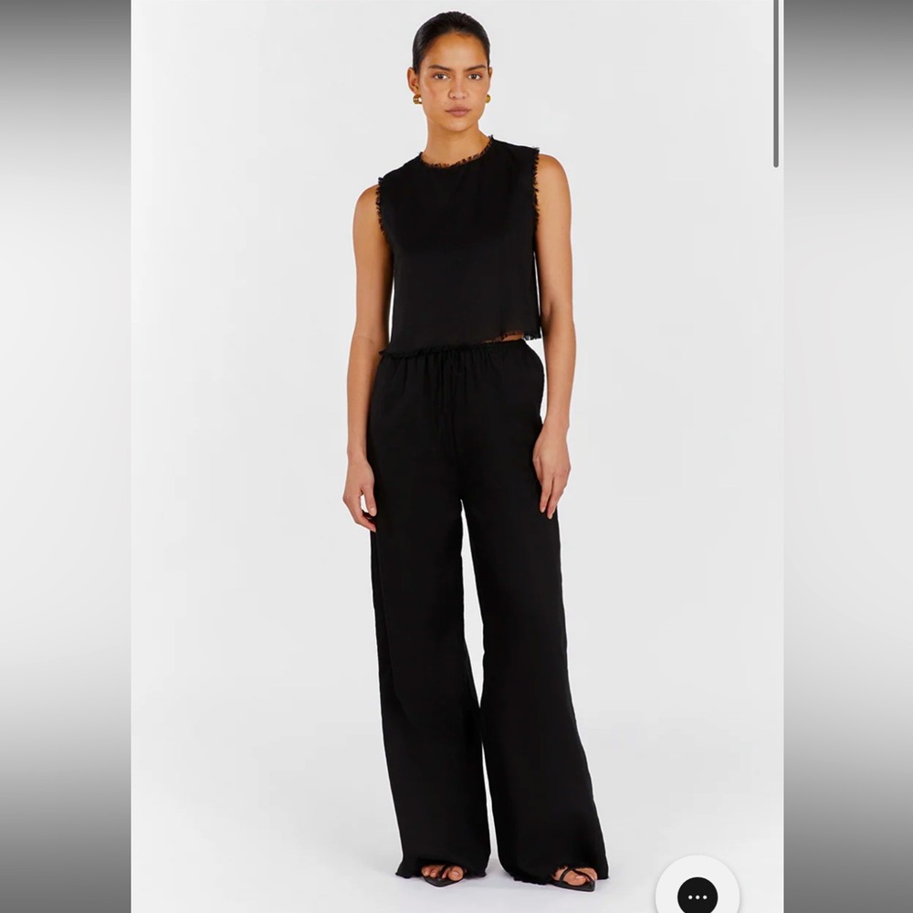 BNWT DISSH Black Linen Pant